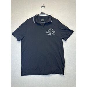 Armani Exchange Polo Shirt Mens Large Hawk Embroidered Sustainable Cotton